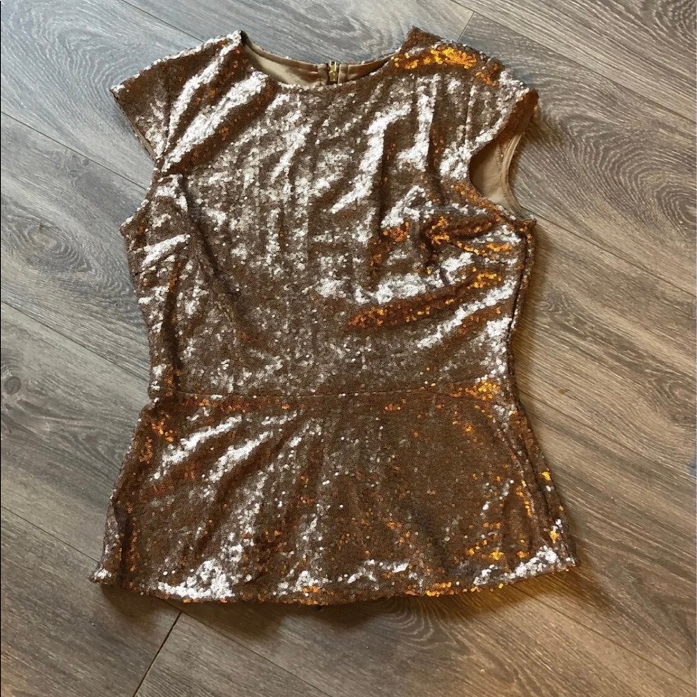Gold Sequin Top